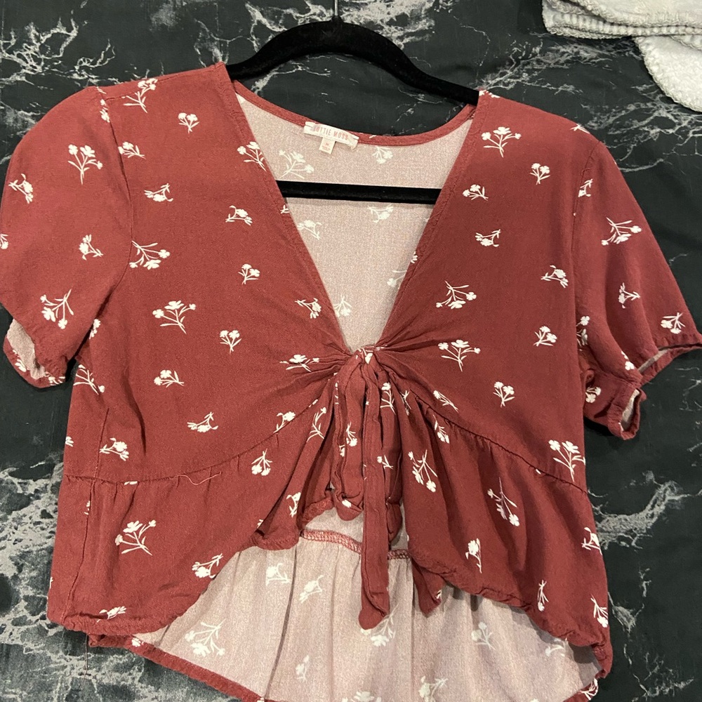Pacsun Front Tie Shirt